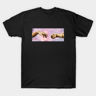 The Creation of Cat-am - Cat Paw Human Hand T-Shirt